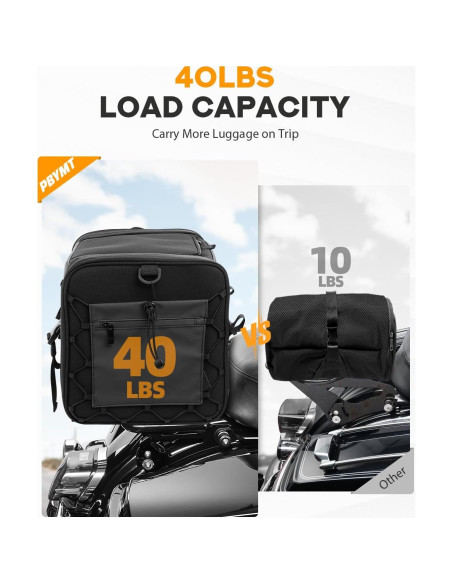 Soporte de Equipaje PBYMT para Harley Touring 2009-2024 Negro