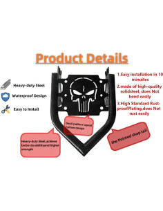 Soporte de Equipaje Desmontable VPZMT para Harley 2009-2024 2