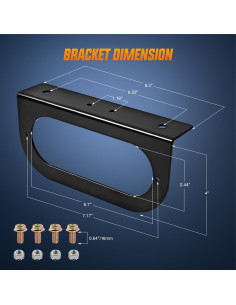 Luces Traseras Ovaladas Nilight TL-199 15,24 cm Rojo 2PCS 2