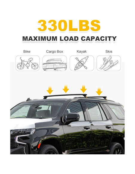 Barras Transversales Techo EZREXPM 330LBS Chevrolet Tahoe 2021-2025