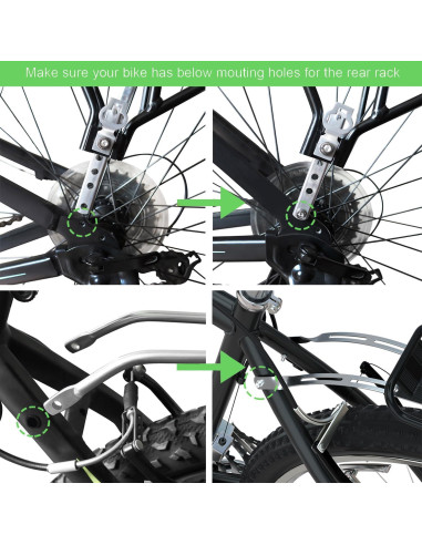 Portaequipajes de Bicicleta RELIANCER Ajustable 55 lbs