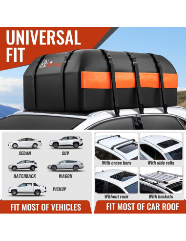 Bolsa de Carga para Techo Asinking 15 Pies Cúbicos Impermeable