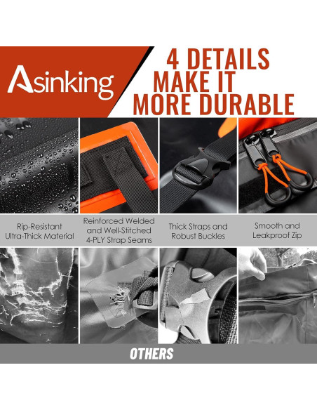 Bolsa de Carga para Techo Asinking 15 Pies Cúbicos Impermeable