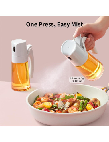 Botella Spray de Aceite Ankou 300ml Vidrio Borosilicato Rojo