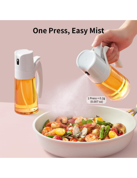 Botella Spray de Aceite Ankou 300ml Vidrio Borosilicato Rojo