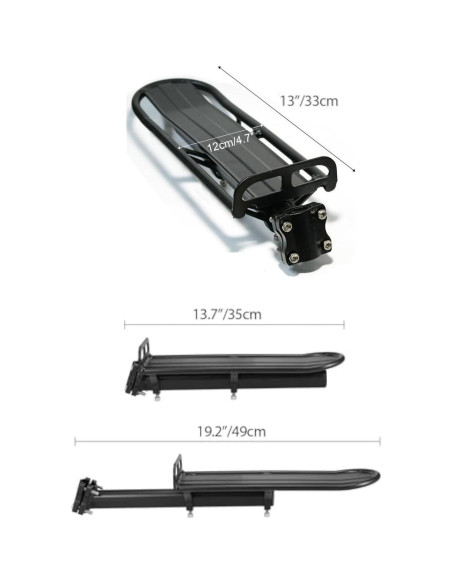 Portaequipajes Trasero Ajustable Takelablaze Aluminio 9kg