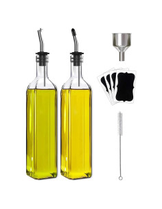 Botella dispensadora de aceite y vinagre Leaflai 500ml 2 Pcs
