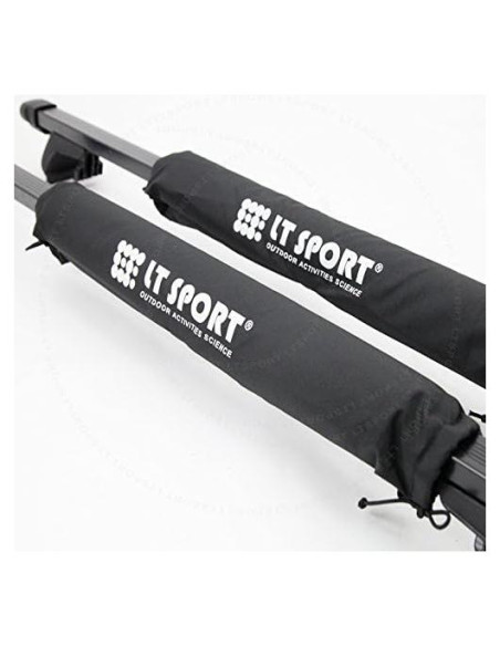 Almohadillas de Barras Transversales LT Sport 2 Piezas Negro