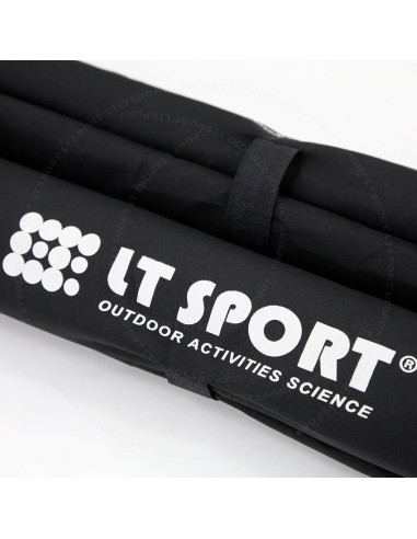 Almohadillas de Barras Transversales LT Sport 2 Piezas Negro