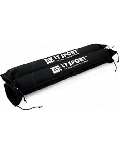 Almohadillas de Barras Transversales LT Sport 2 Piezas Negro