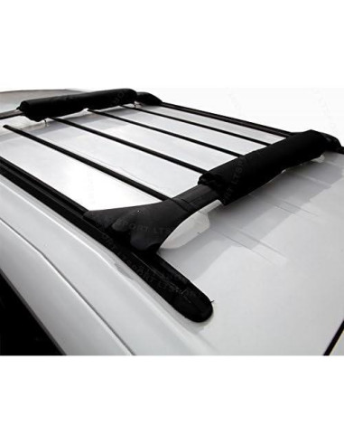 Almohadillas de Barras Transversales LT Sport 2 Piezas Negro