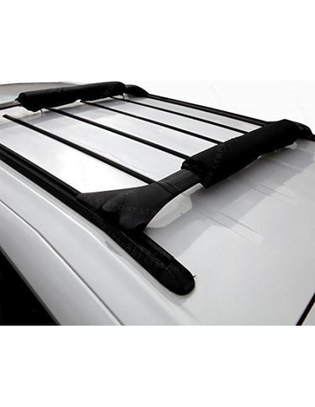 Almohadillas de Barras Transversales LT Sport 2 Piezas Negro