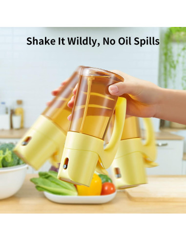 Botella Spray de Aceite Ankou 300ml Vidrio Borosilicato Rojo