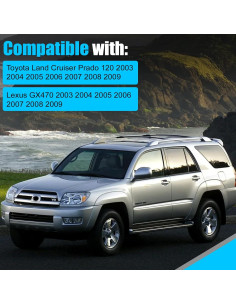 Cubierta de Fin de Pierna de Techo LEZZYRUCK Plata 4 Pcs 2