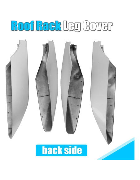 Cubierta de Fin de Pierna de Techo LEZZYRUCK Plata 4 Pcs