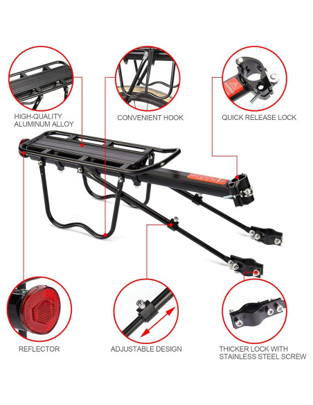 Portaequipajes Trasero HOMEE Universal 50 kg Ajustable