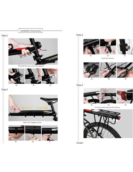 Portaequipajes Trasero HOMEE Universal 50 kg Ajustable