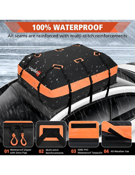 Bolsa de Techo Suave Impermeable CYDDUP 5,02 kg 21 m