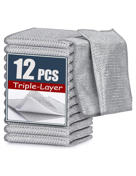 Paño de Cocina Navona 12 Pcs Alambre No Rayante 17 cm