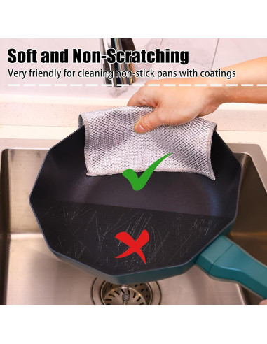 Paño de Cocina Navona 12 Pcs Alambre No Rayante 17 cm