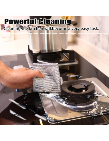 Paño de Cocina Navona 12 Pcs Alambre No Rayante 17 cm