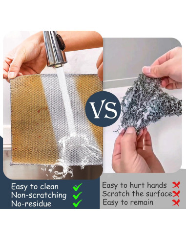 Paño de Cocina Navona 12 Pcs Alambre No Rayante 17 cm