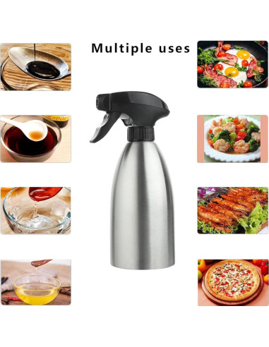 Botella Pulverizadora de Aceite BIGWE 500ml Acero Inoxidable