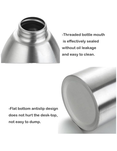 Botella Pulverizadora de Aceite BIGWE 500ml Acero Inoxidable