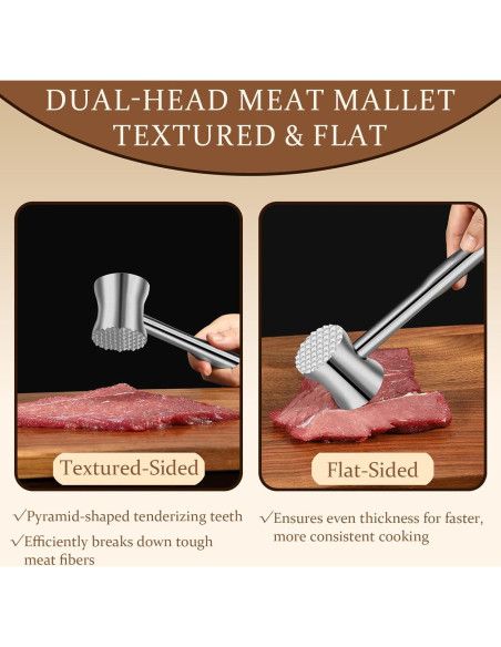 Ablandador de Carne Acero Inoxidable 304 CCDANSIYUCR