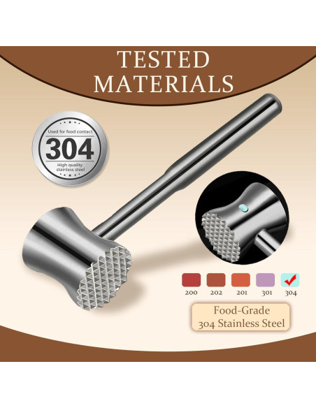 Ablandador de Carne Acero Inoxidable 304 CCDANSIYUCR