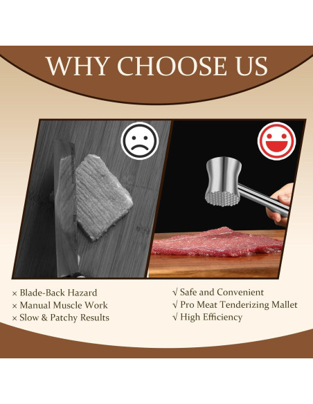 Ablandador de Carne Acero Inoxidable 304 CCDANSIYUCR