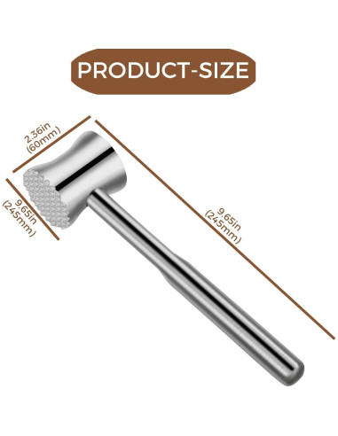 Ablandador de Carne Acero Inoxidable 304 CCDANSIYUCR