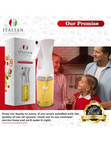 Botella de Spray de Aceite de Oliva 200ml La Cocina Italiana