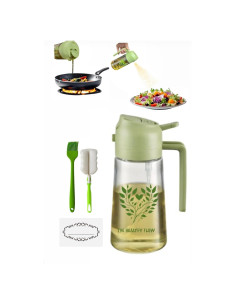 Botella de Vidrio 16oz Persan Products 2 en 1 para Aceite