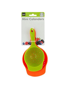 Set de Mini Coladores Handy Helpers 2 Piezas Plástico 16.5 y 19 cm