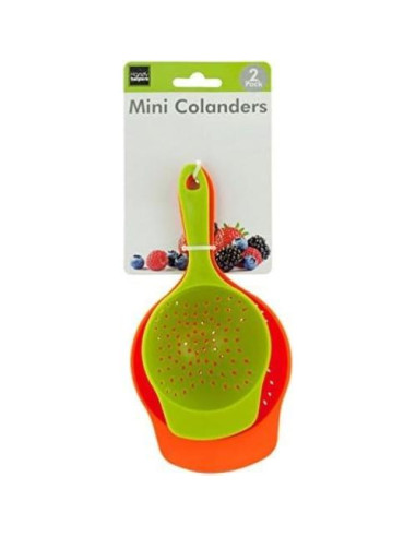 Set de Mini Coladores Handy Helpers 2 Piezas Plástico 16.5 y 19 cm
