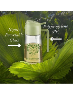 Botella de Vidrio 16oz Persan Products 2 en 1 para Aceite 2