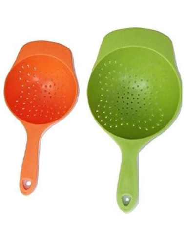 Set de Mini Coladores Handy Helpers 2 Piezas Plástico 16.5 y 19 cm