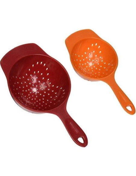 Set de Mini Coladores Handy Helpers 2 Piezas Plástico 16.5 y 19 cm