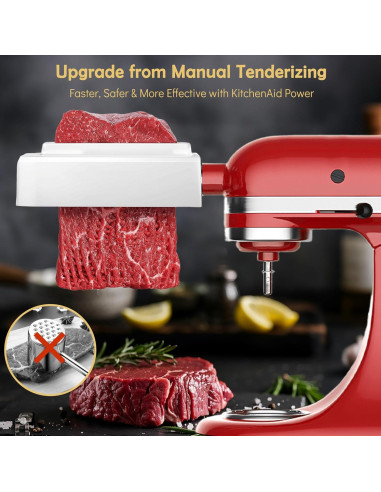 Ablandador de Carne RYANER para Mezclador KitchenAid - 48 Agujas