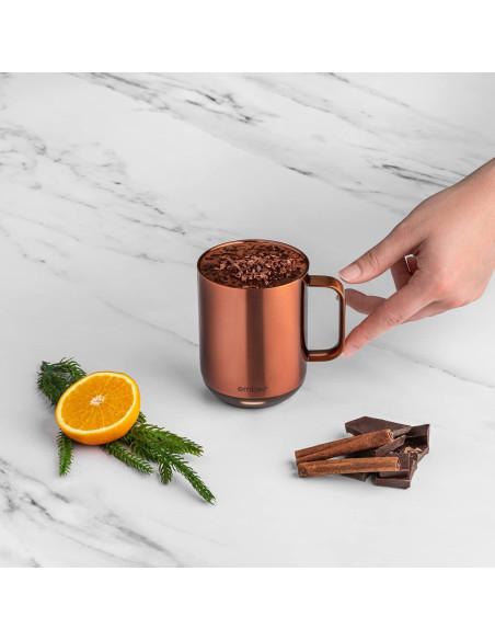 Taza Inteligente Ember 2 de 414 ml Cobre con Tapa