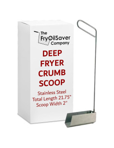 Cuchara coladora profunda FryOilSaver 21.75" acero inoxidable