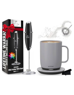 Taza Inteligente Ember 14oz Control Temperatura + Espumador Zulay
