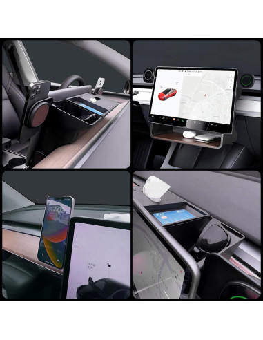 Bandeja Organizadora Tesla Model 3/Y con Cargador 15W