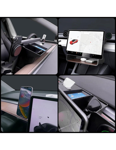 Bandeja Organizadora Tesla Model 3/Y con Cargador 15W