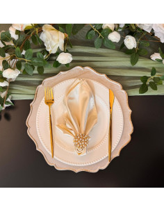 Paquete de 10 Platos Cargadores Antiguos Neehows 33 cm 2