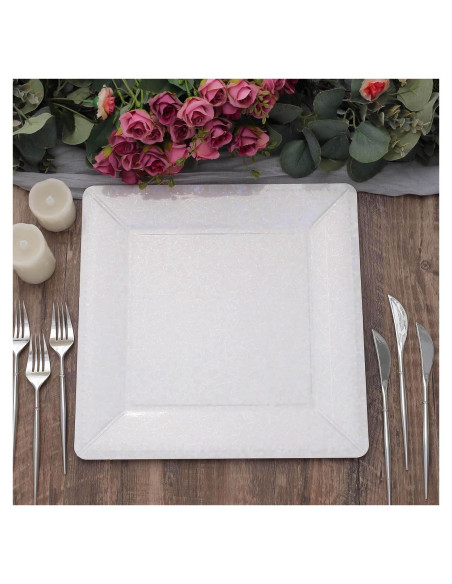 Bandejas Cuadradas Desechables Efavormart 10 Unidades 33 cm