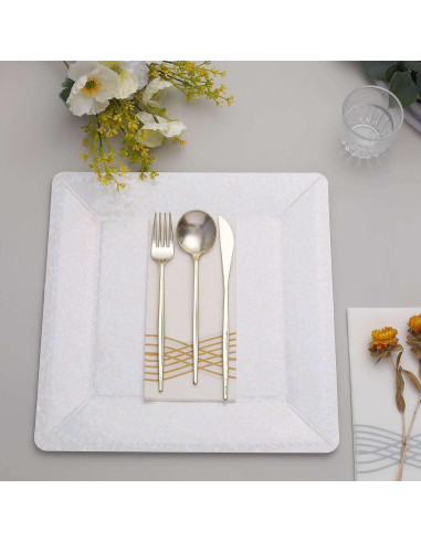 Bandejas Cuadradas Desechables Efavormart 10 Unidades 33 cm