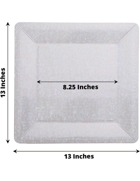 Bandejas Cuadradas Desechables Efavormart 10 Unidades 33 cm