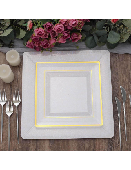 Bandejas Cuadradas Desechables Efavormart 10 Unidades 33 cm